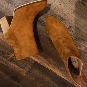 Vici faux suede booties
